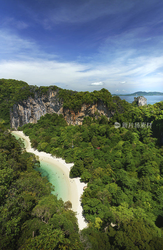 Krabi省，泰国，Koh Hong岛景观景观360度。